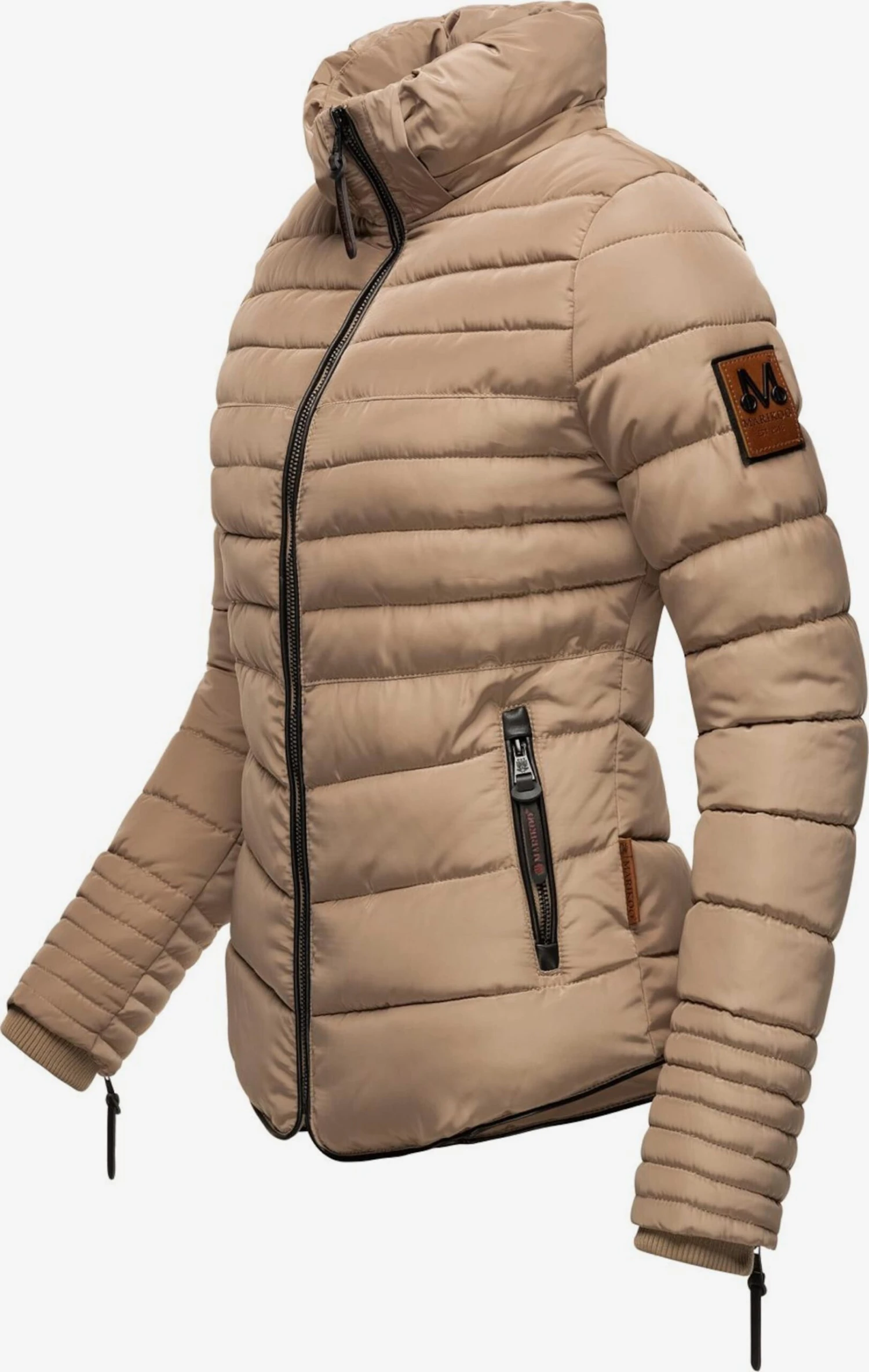 Marikoo Winterjassen Winterjas Amber Dames Beige 4 Marikoo Winterjassen Winterjas Amber Dames Beige - Afbeelding 4