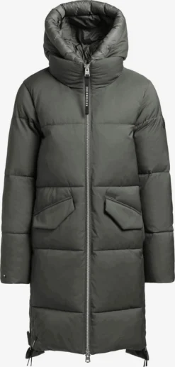 Khujo Wintermantels Wintermantel Aniva Dames Olijfgroen