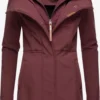 Ragwear Parkas Tussenparka Ybela Dames Wijnrood