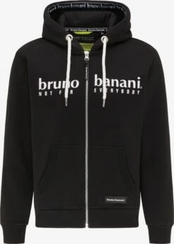 Bruno Banani Sweatvesten Met Capuchon Sweatvest Parker Heren Zwart