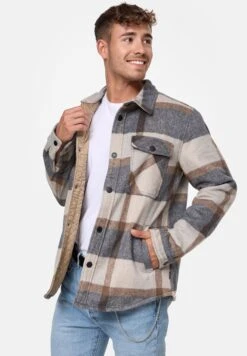 Indicode Jeans Tussenjassen Tussenjas Spin Heren Grijs