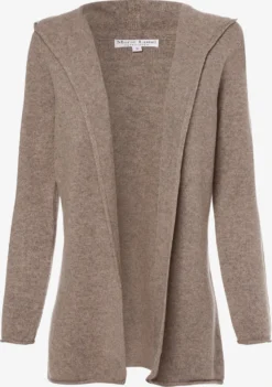 Marie Lund Vesten Gebreid Vest Dames Lichtbruin