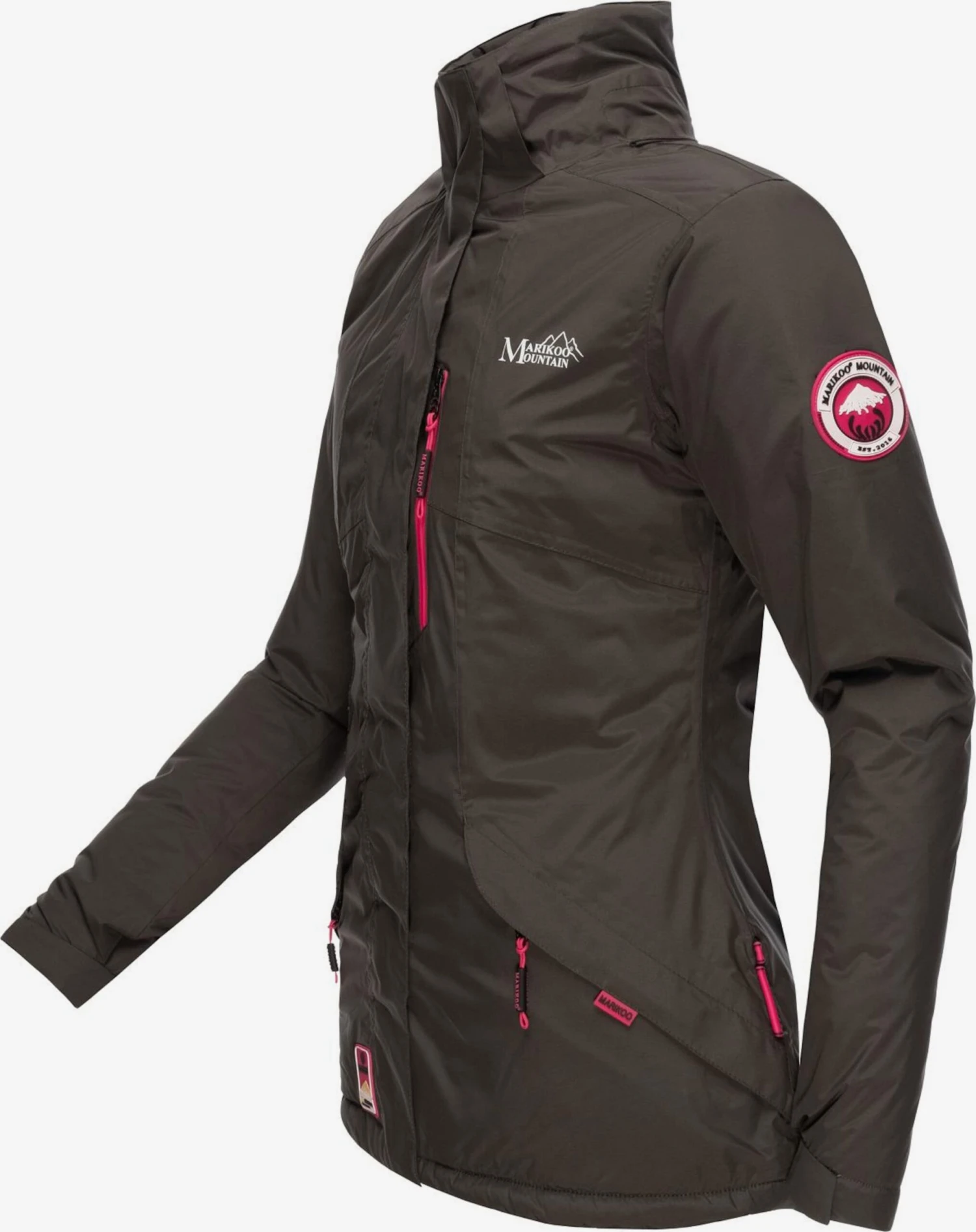 Marikoo Outdoor Jassen Functionele Jas Rabeaa Dames Antraciet 4 Marikoo Outdoor Jassen Functionele Jas Rabeaa Dames Antraciet - Afbeelding 4