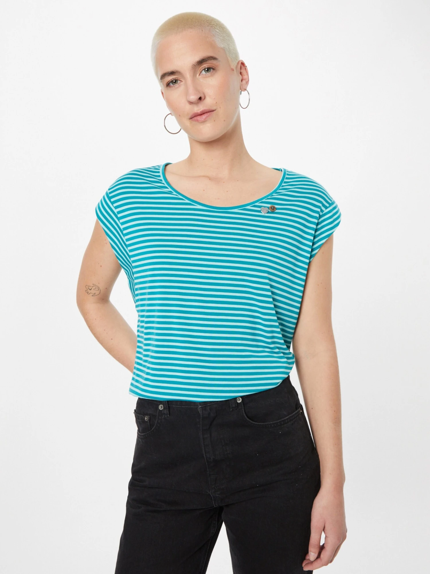 Ragwear T-shirts Shirt TULSA Dames Lichtblauw 3 Ragwear T-shirts Shirt TULSA Dames Lichtblauw - Afbeelding 3