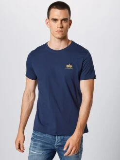 Alpha Industries T-shirts Regular Fit Shirt Heren Navy -Kleding Verkoop Winkel d935022310ed94e739f6bf6a4fc87211 scaled
