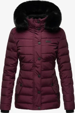 Navahoo Winterjassen Winterjas Milianaa Dames Aubergine