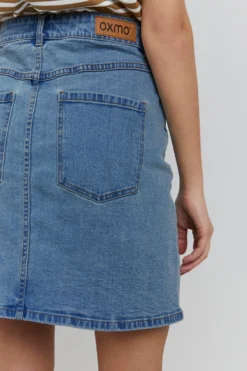 OXMO Mini Rokken Rok FRIGGA Dames Blauw -Kleding Verkoop Winkel dddc3f9922f7fd83f0d33bedda763bba scaled