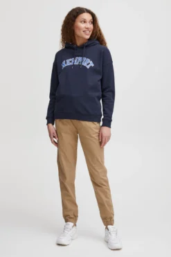 OXMO Hoodies Trui Colisa Dames Blauw -Kleding Verkoop Winkel e624a3cffb8a4398415e522e210f70ce scaled