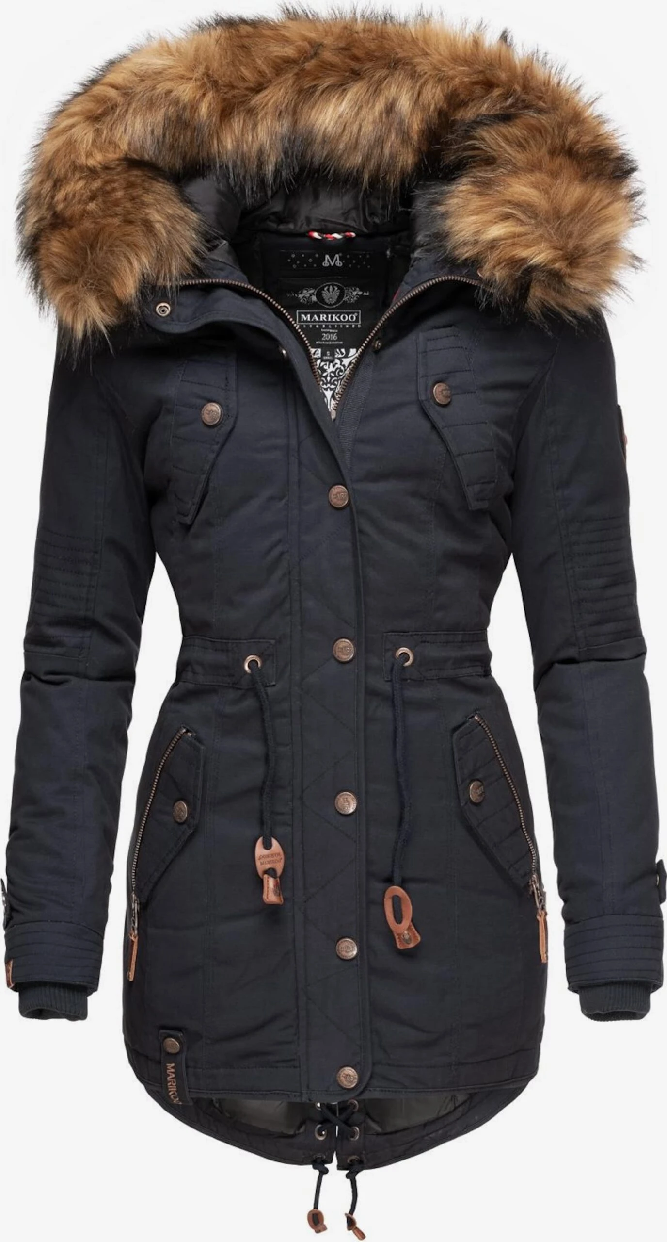 Marikoo Parkas Winterparka Dames Nachtblauw 1 Marikoo Parkas Winterparka Dames Nachtblauw