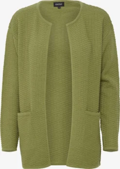 OXMO Vesten Gebreid Vest Dames Groen