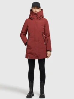 Khujo Winterjassen Winterjas Viona 3 Dames Roestrood -Kleding Verkoop Winkel ef071a5229469557b31ab3558c3a0edb scaled