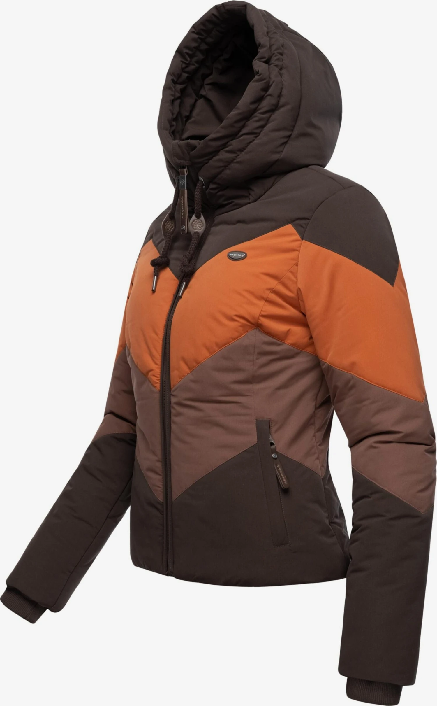 Ragwear Outdoor Jassen Functionele Jas Novva Dames Bruin / Donkerbruin 3 Ragwear Outdoor Jassen Functionele Jas Novva Dames Bruin / Donkerbruin - Afbeelding 3