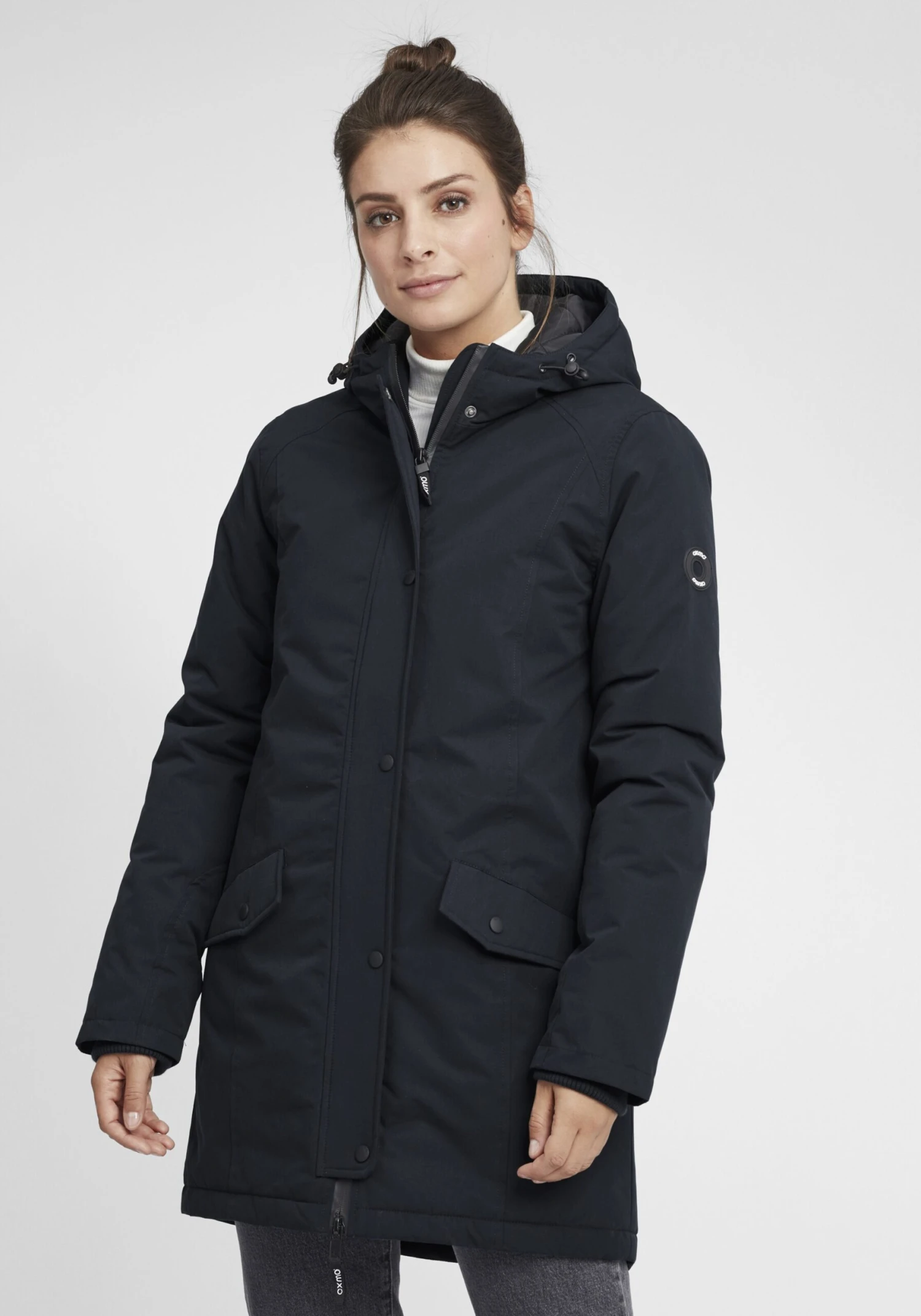 OXMO Parkas Tussenparka Tamila Dames Zwart 2 OXMO Parkas Tussenparka Tamila Dames Zwart - Afbeelding 2