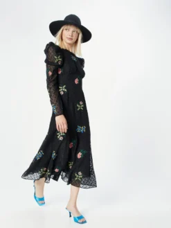 WAREHOUSE Cocktailjurken Cocktailjurk William Morris Dames Zwart -Kleding Verkoop Winkel f23d82d6b56e2eb68236667624a27084 scaled