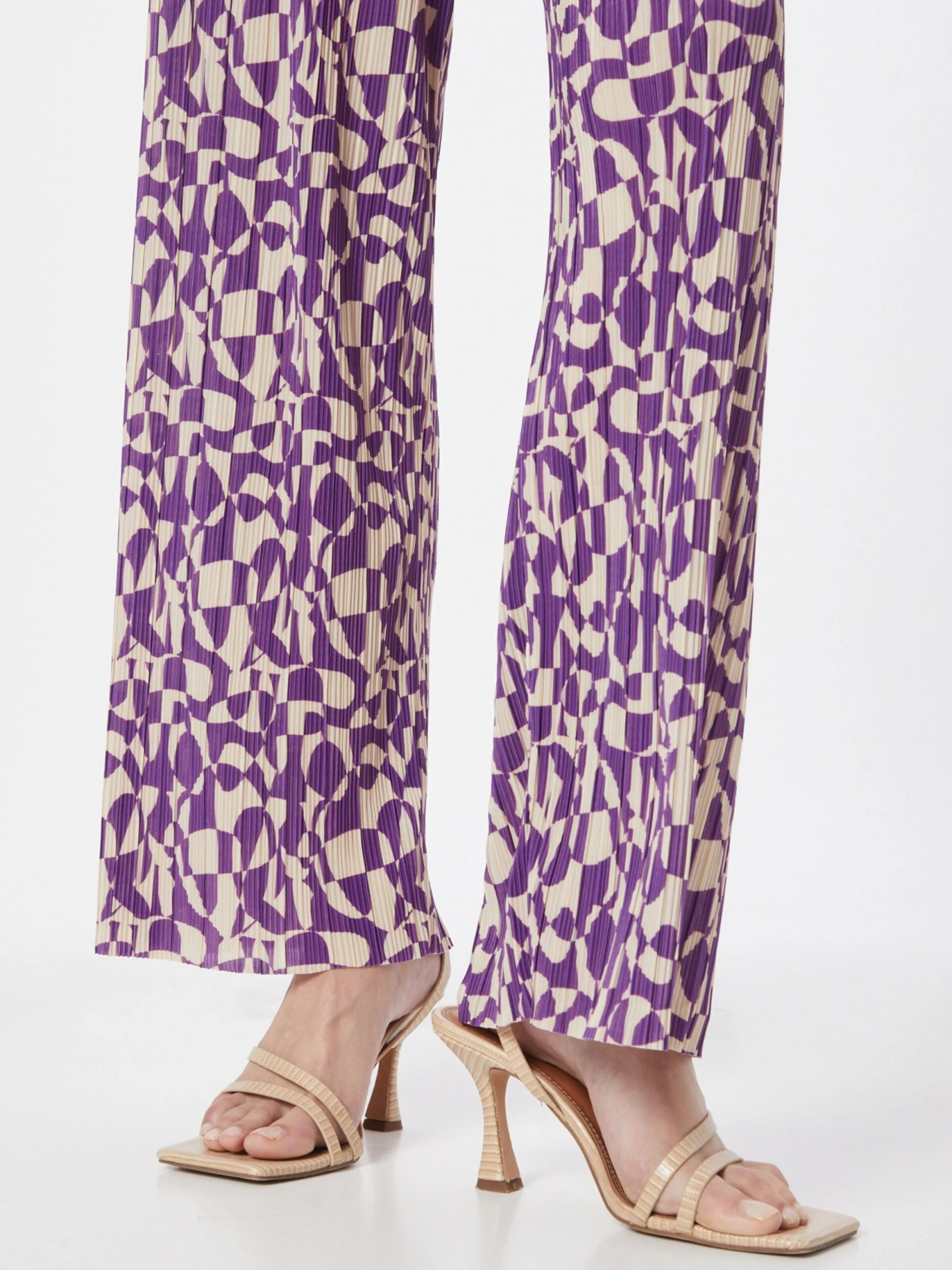 Monki Pantalons Wide Leg Broek Dames Lila 2 Monki Pantalons Wide Leg Broek Dames Lila - Afbeelding 2