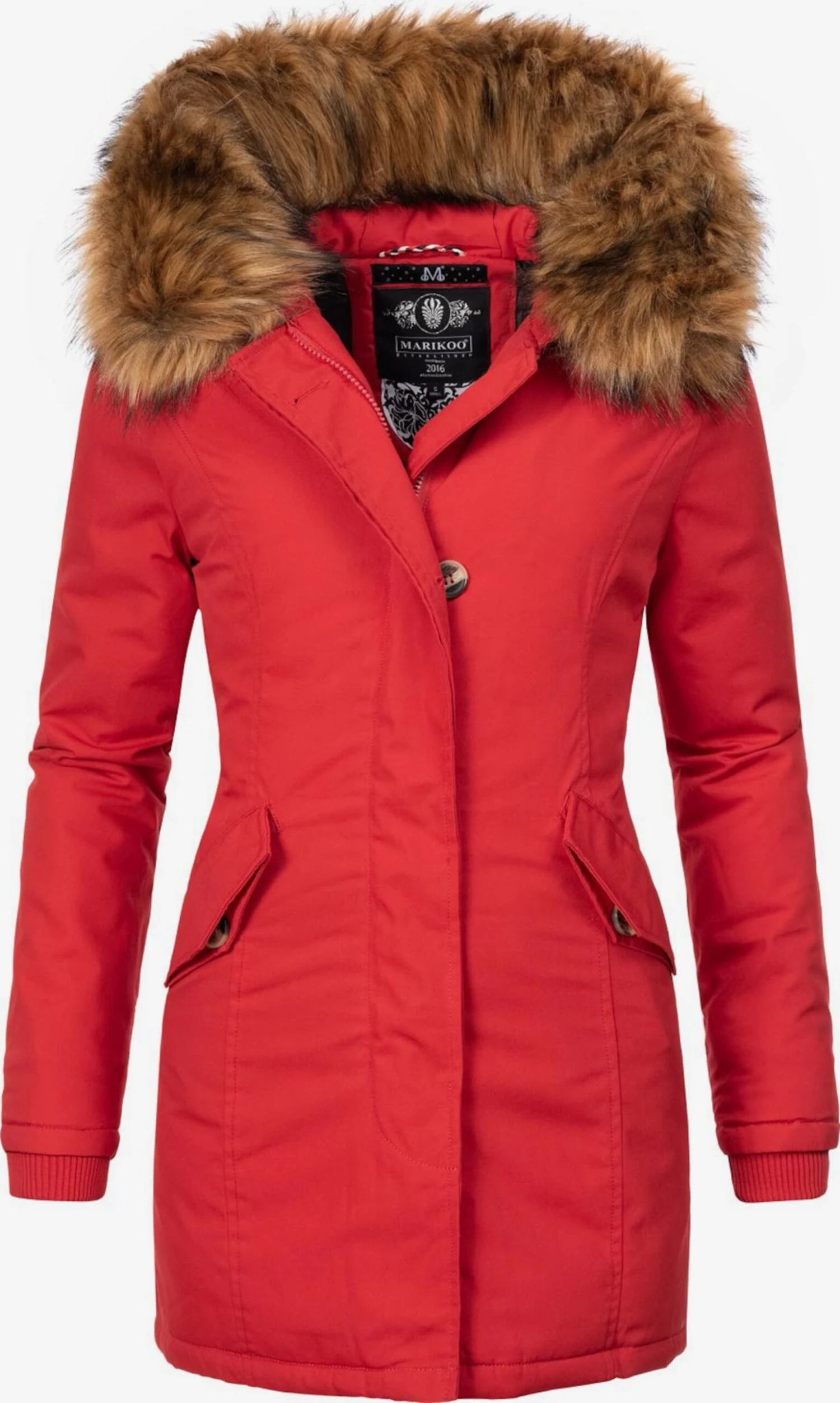 Marikoo Parkas Winterparka Karmaa Dames Rood 1 Marikoo Parkas Winterparka Karmaa Dames Rood