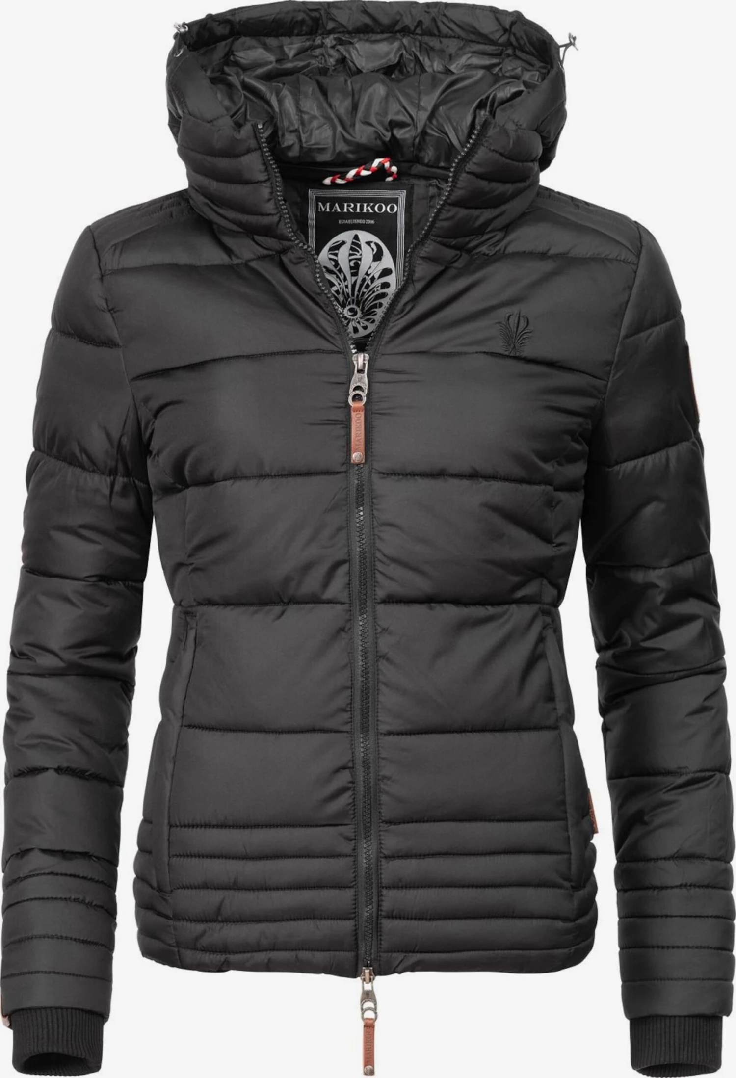 Marikoo Winterjassen Winterjas Sole Dames Zwart 1 Marikoo Winterjassen Winterjas Sole Dames Zwart