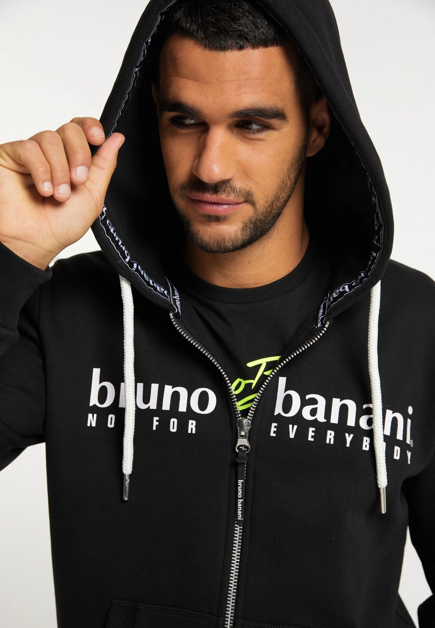 Bruno Banani Sweatvesten Met Capuchon Sweatvest Parker Heren Zwart 5 Bruno Banani Sweatvesten Met Capuchon Sweatvest Parker Heren Zwart - Afbeelding 5